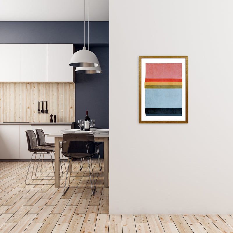 Colourful Abstract Shapes Wall Art B A2 Print Only