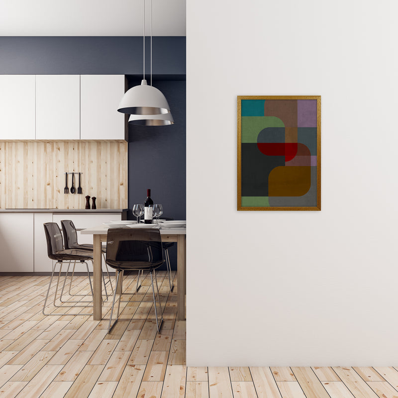 Dark Colourful Abstract Print B A2 Print Only