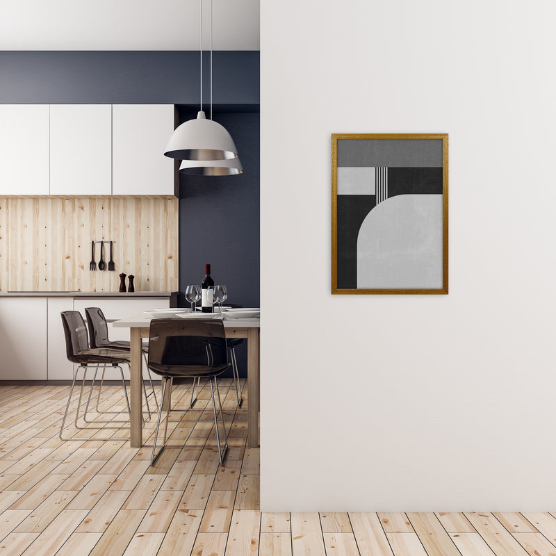 Mid Century Black and White Print A A2 Print Only