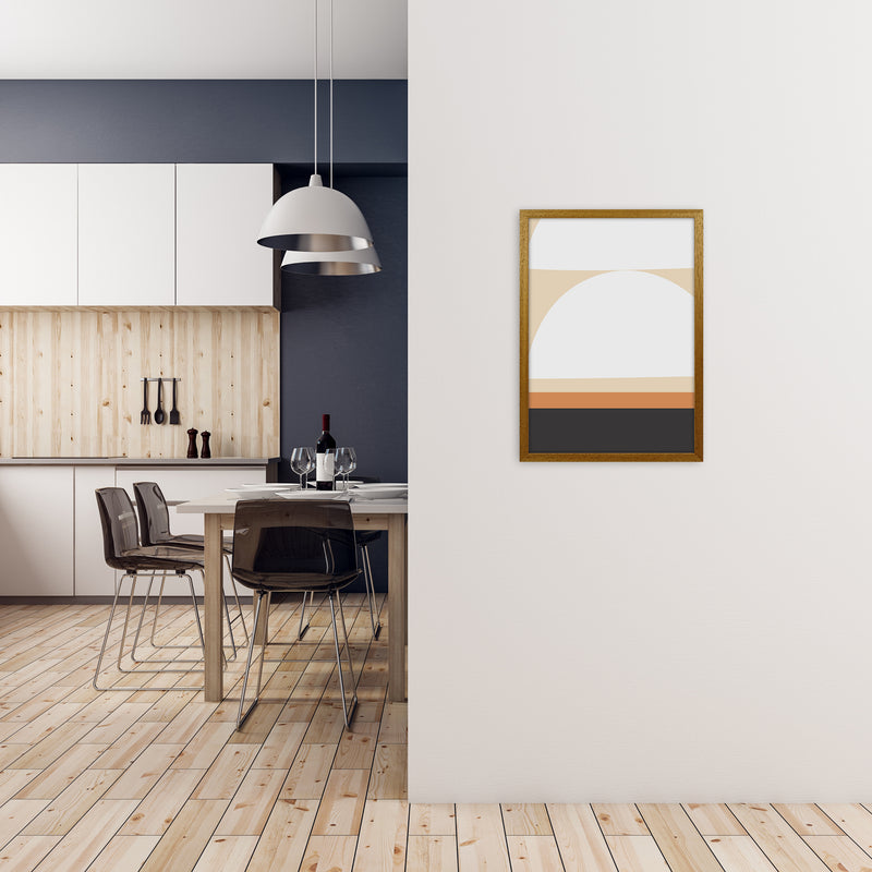 White Abstract Shapes A Original A2 Print Only