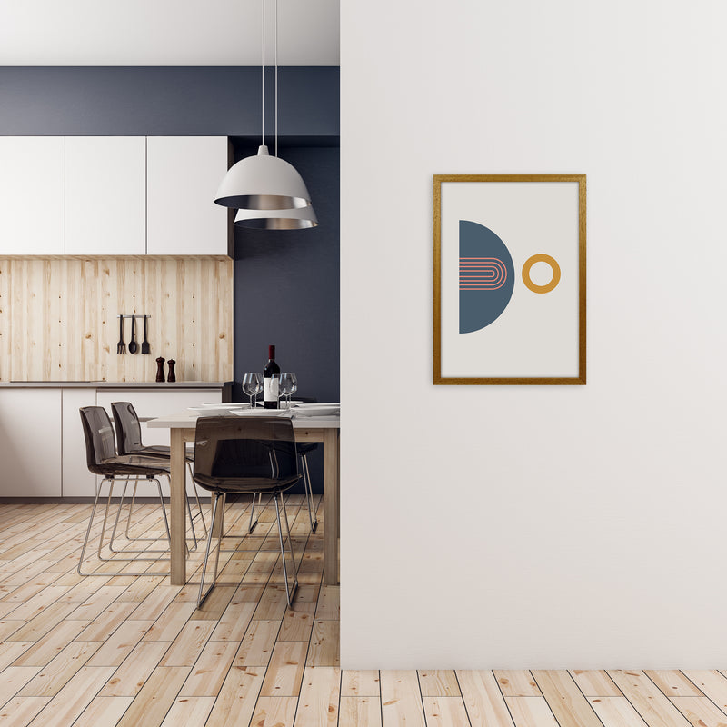 Mid Century Modern Prints on Grey B A2 Print Only