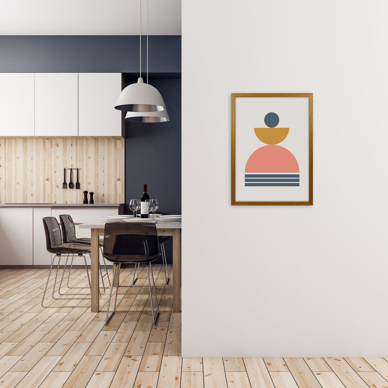 Mid Century Modern Prints on Grey C A2 Print Only