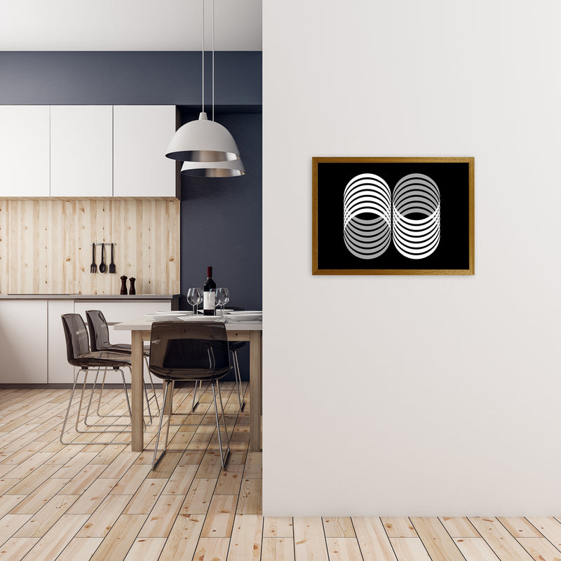 Abstract Modern Shapes Landscape Original A2 Print Only