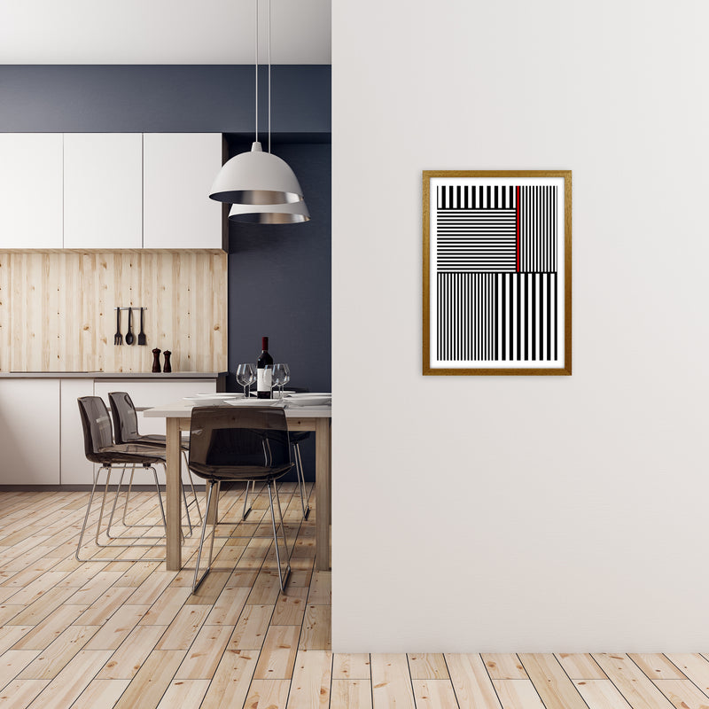 Black and White Stripes with A2 Print Only