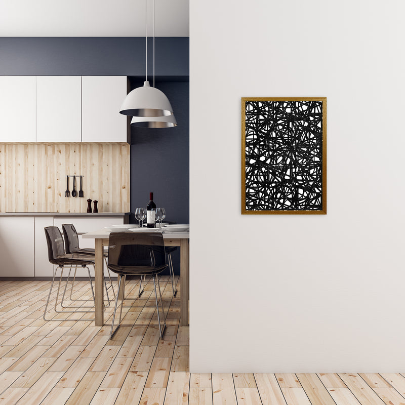 Black Graphic Print Original A2 Print Only