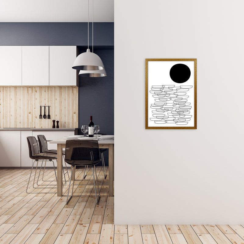 BW Abstract Landscape Original A2 Print Only