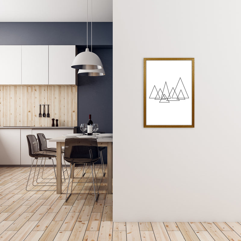 Geometric Triangle Poster Original A2 Print Only