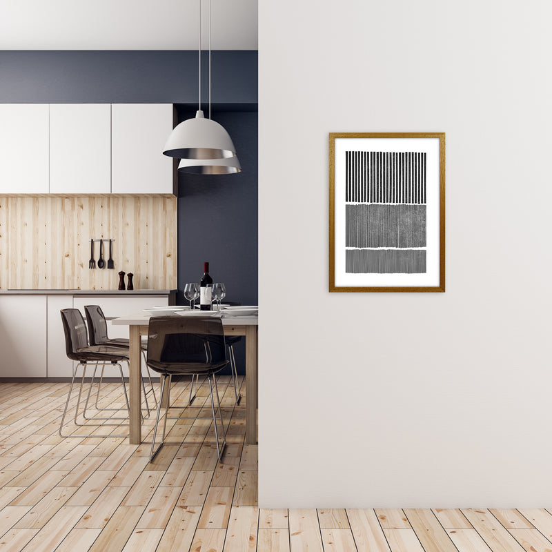 Mid Century Modern Lines Original A2 Print Only