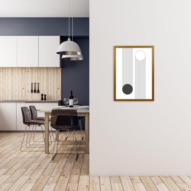 Mid Century Bauhaus Verticle Original A2 Print Only