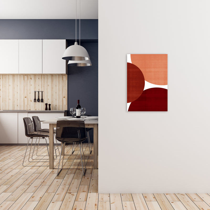 Abstract Art Reds Original Modern Contemporary Art Print by Print Punk Studio A2 Black Frame