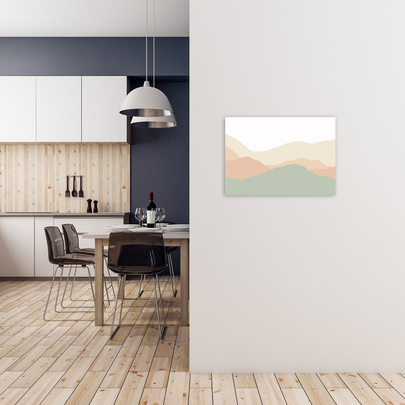 Abstract Landscape Light print A2 Black Frame
