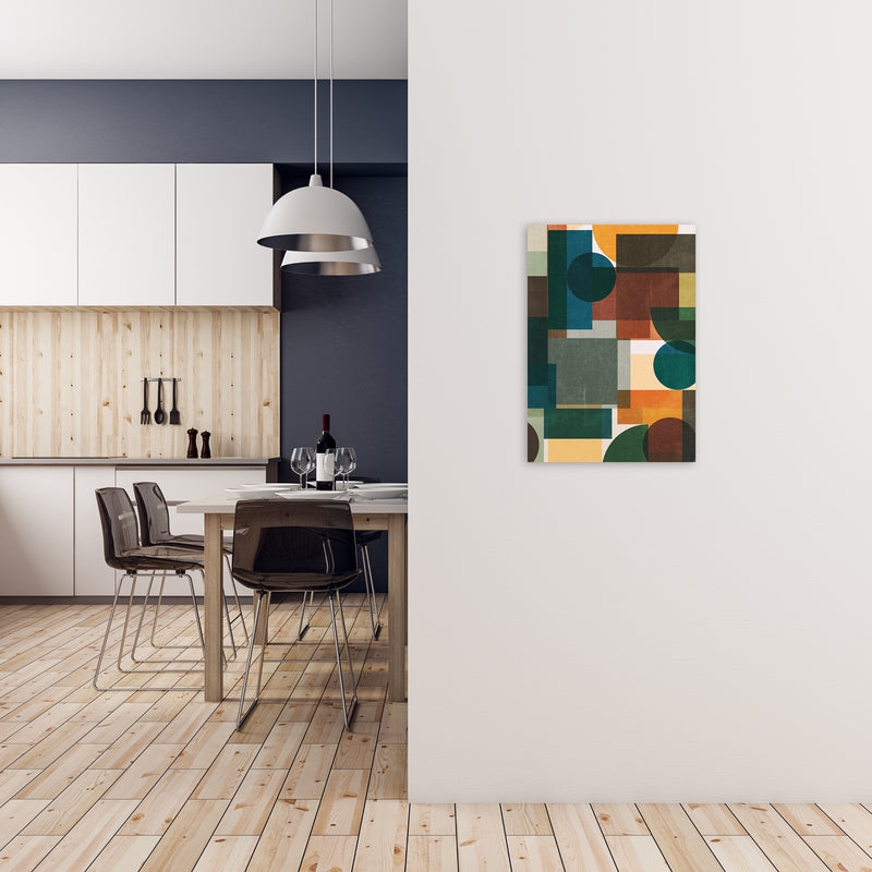 Colorful Abstract Modern Wall Art A2 Black Frame