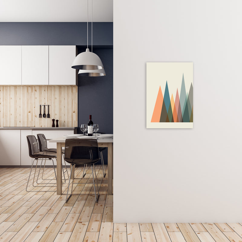 Mid Century Abstract Pair A Original A2 Black Frame