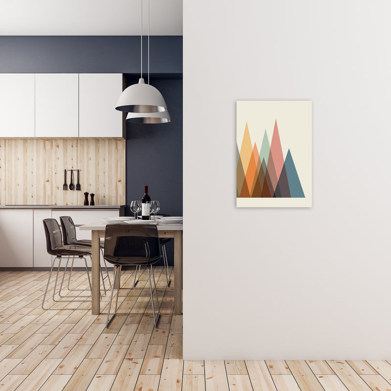 Mid Century Abstract Pair B Original A2 Black Frame