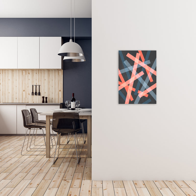 Abstract Colourful Print B A2 Black Frame