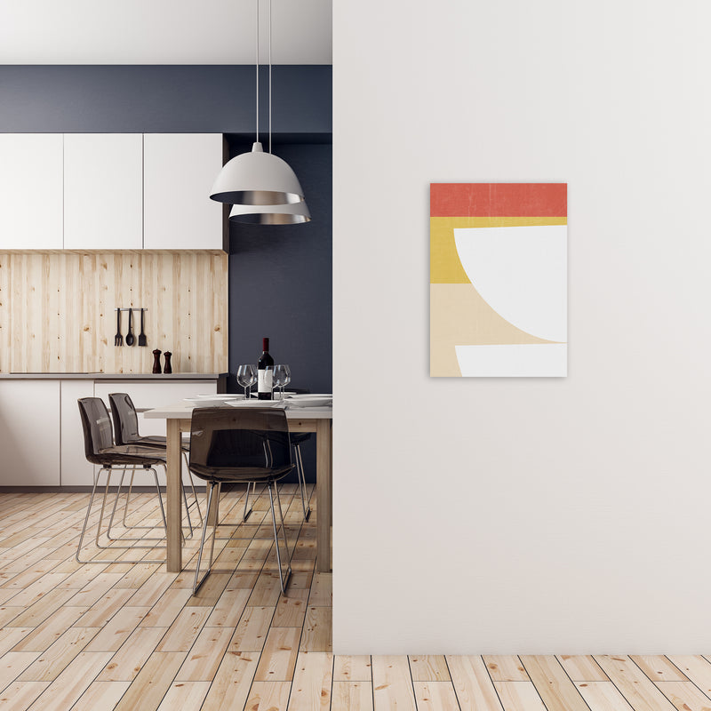 Colourful Mid Century Modern Print B A2 Black Frame