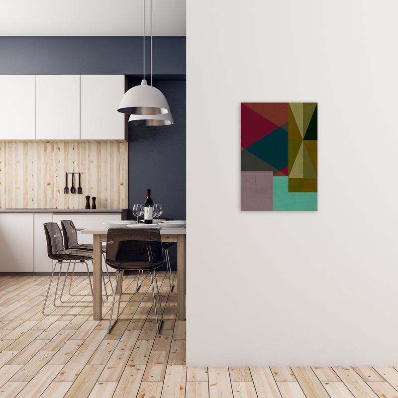 Dark Colourful Abstract Print A A2 Black Frame