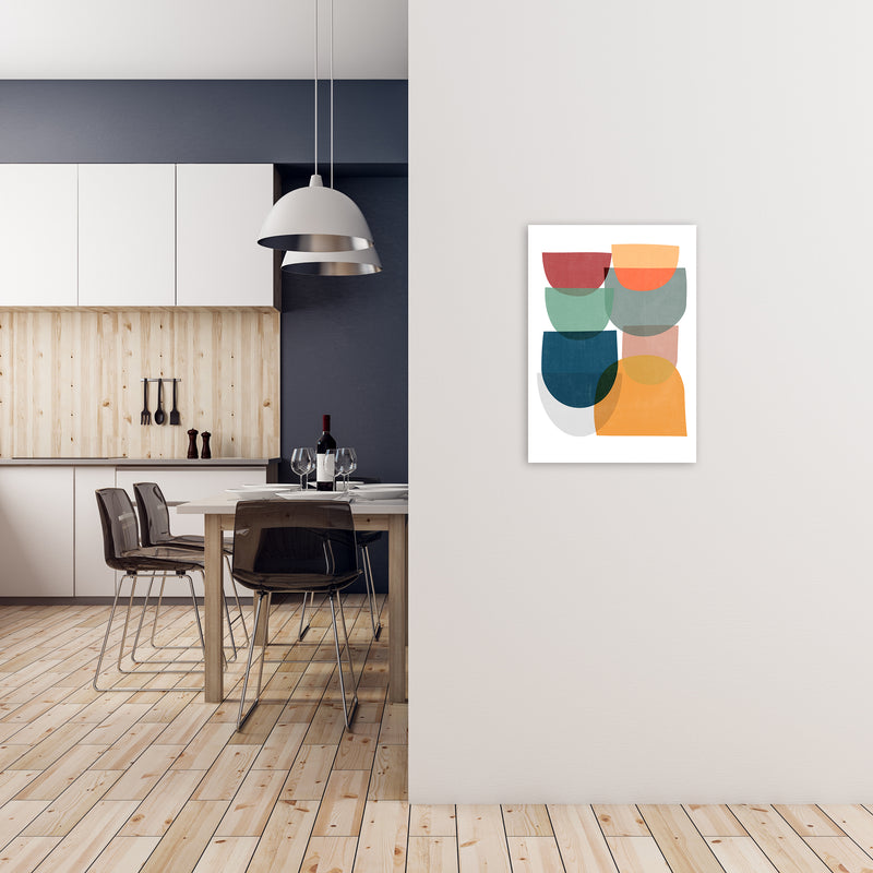Mid Century Modern Colour B A2 Black Frame