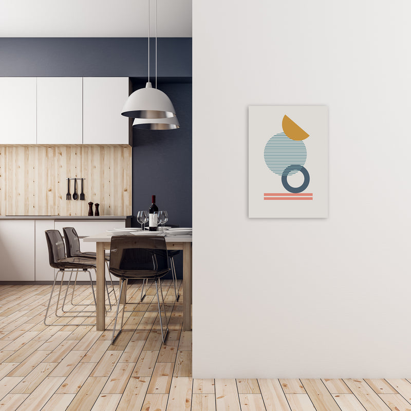 Mid Century Modern Prints on Grey E A2 Black Frame