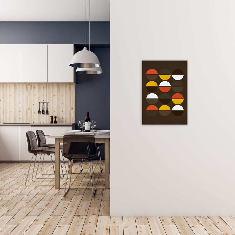 Set of Retro 70s Prints A A2 Black Frame