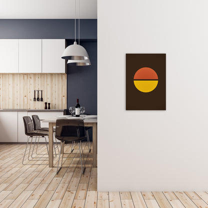 Set of Retro 70s Prints B A2 Black Frame