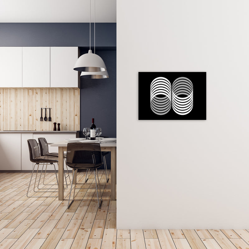Abstract Modern Shapes Landscape Original A2 Black Frame