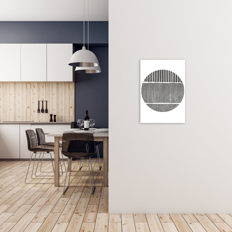 Black and White Lines in A2 Black Frame