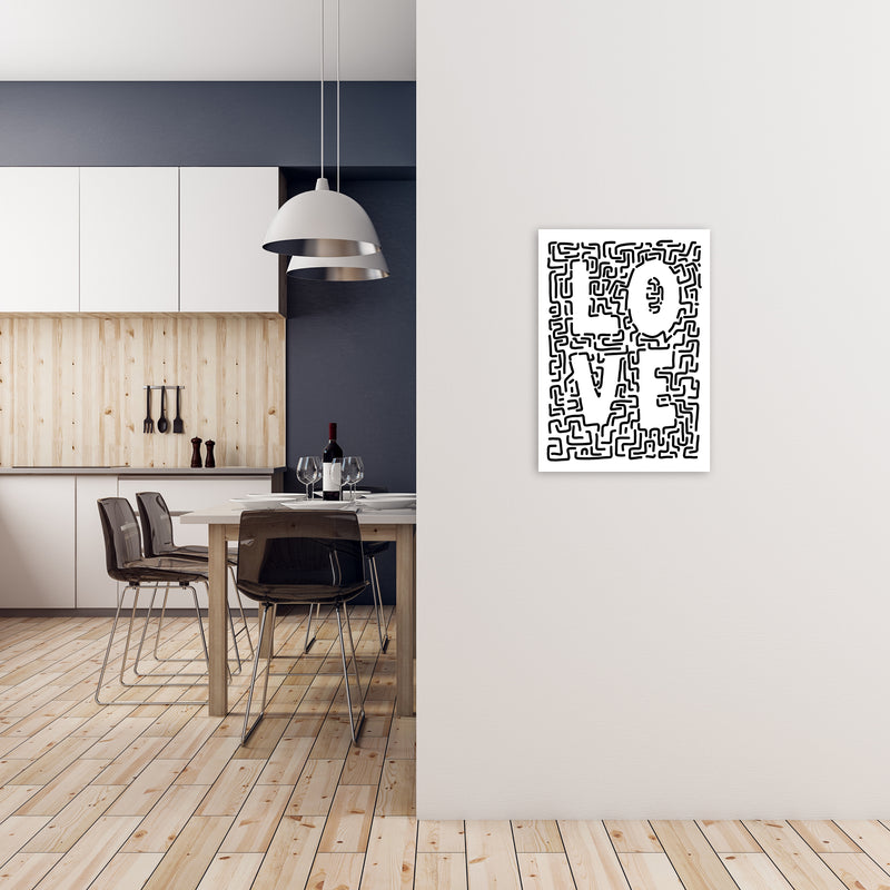 Doodle LOVE Print Original A2 Black Frame