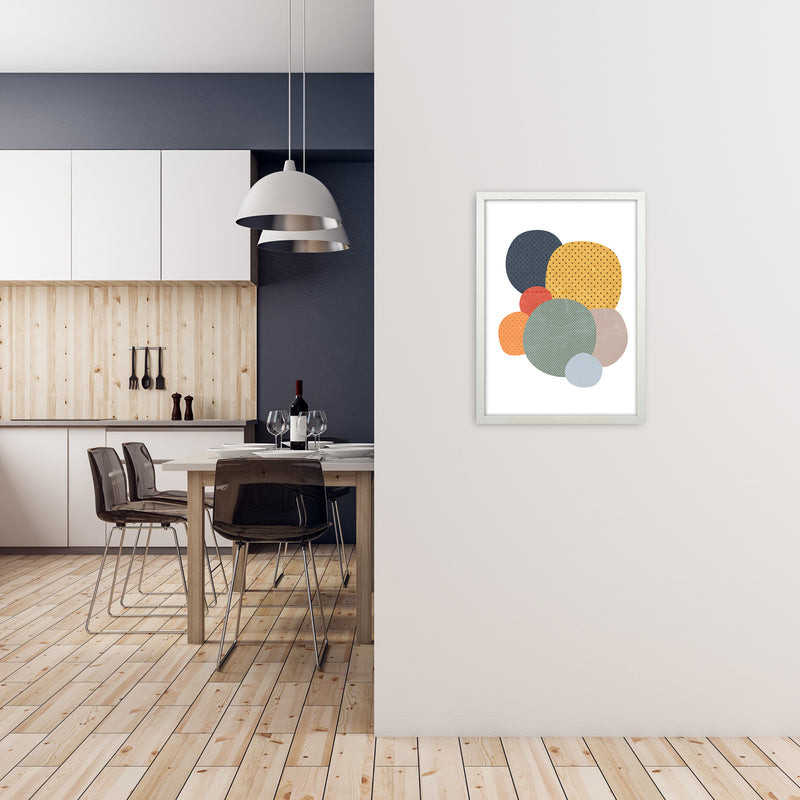 Fun Abstract Nursery Shapes Original A2 Oak Frame