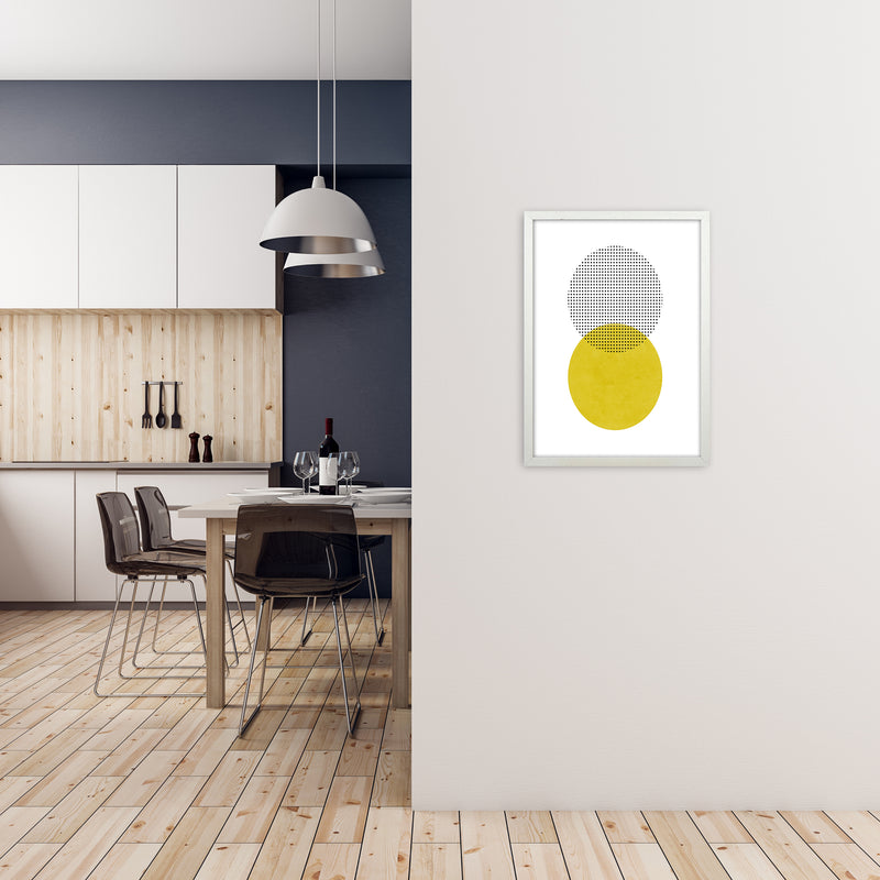 Mid Century Circles Original A2 Oak Frame