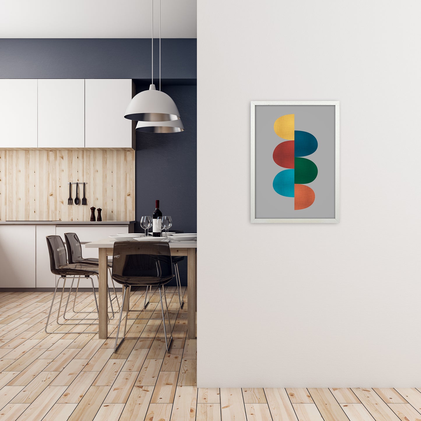 Mid Century Modern 1 Original A2 Oak Frame