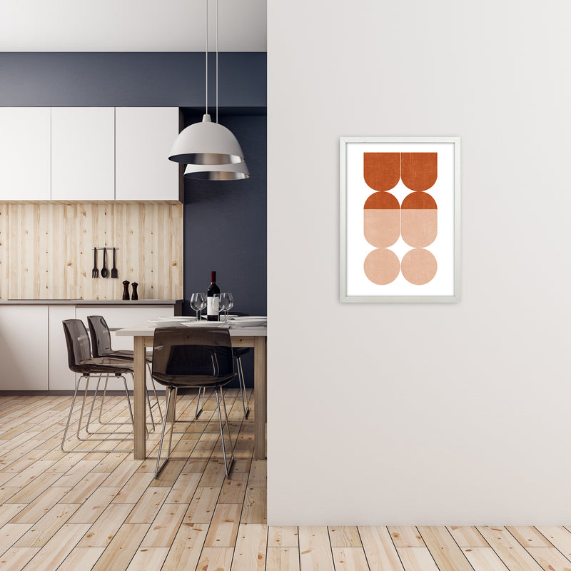 Abstract Art A Modern Contemporary Art Print by Print Punk Studio A2 Oak Frame