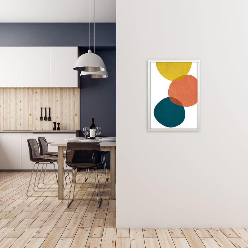 Abstract Shapes Prints B A2 Oak Frame