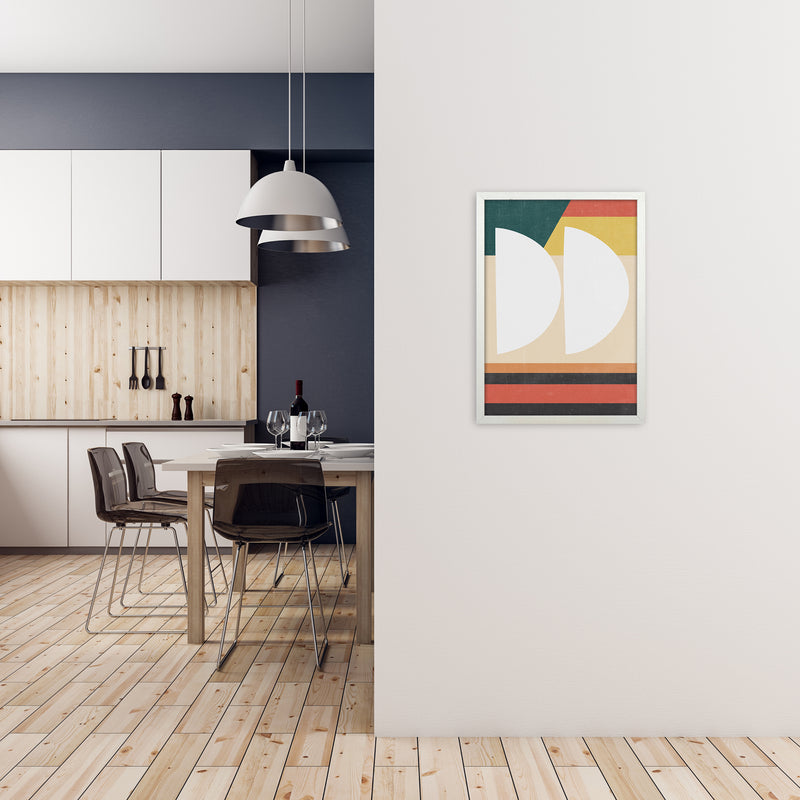 Mid Century Modern Art Print A A2 Oak Frame