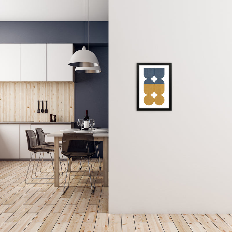 Abstract Art B Modern Contemporary Art Print by Print Punk Studio A3 White Frame