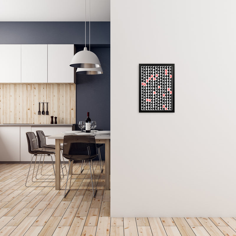 Minimal Mid Century Original A3 White Frame