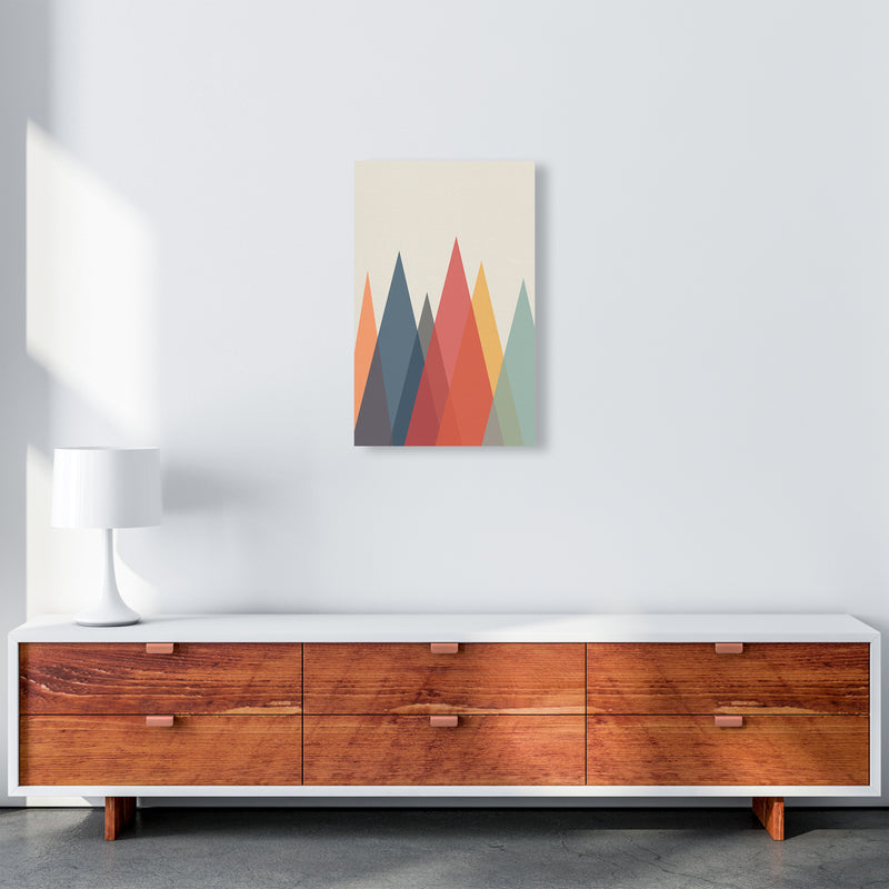 Portrait Mountain Abstract Original A3 Canvas