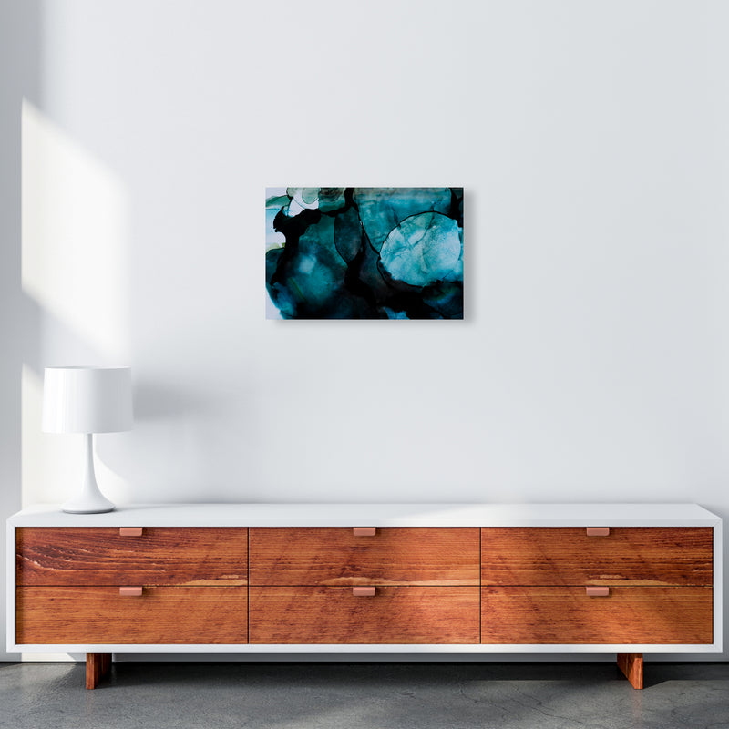 Dark Blue Watercolor Original A3 Canvas