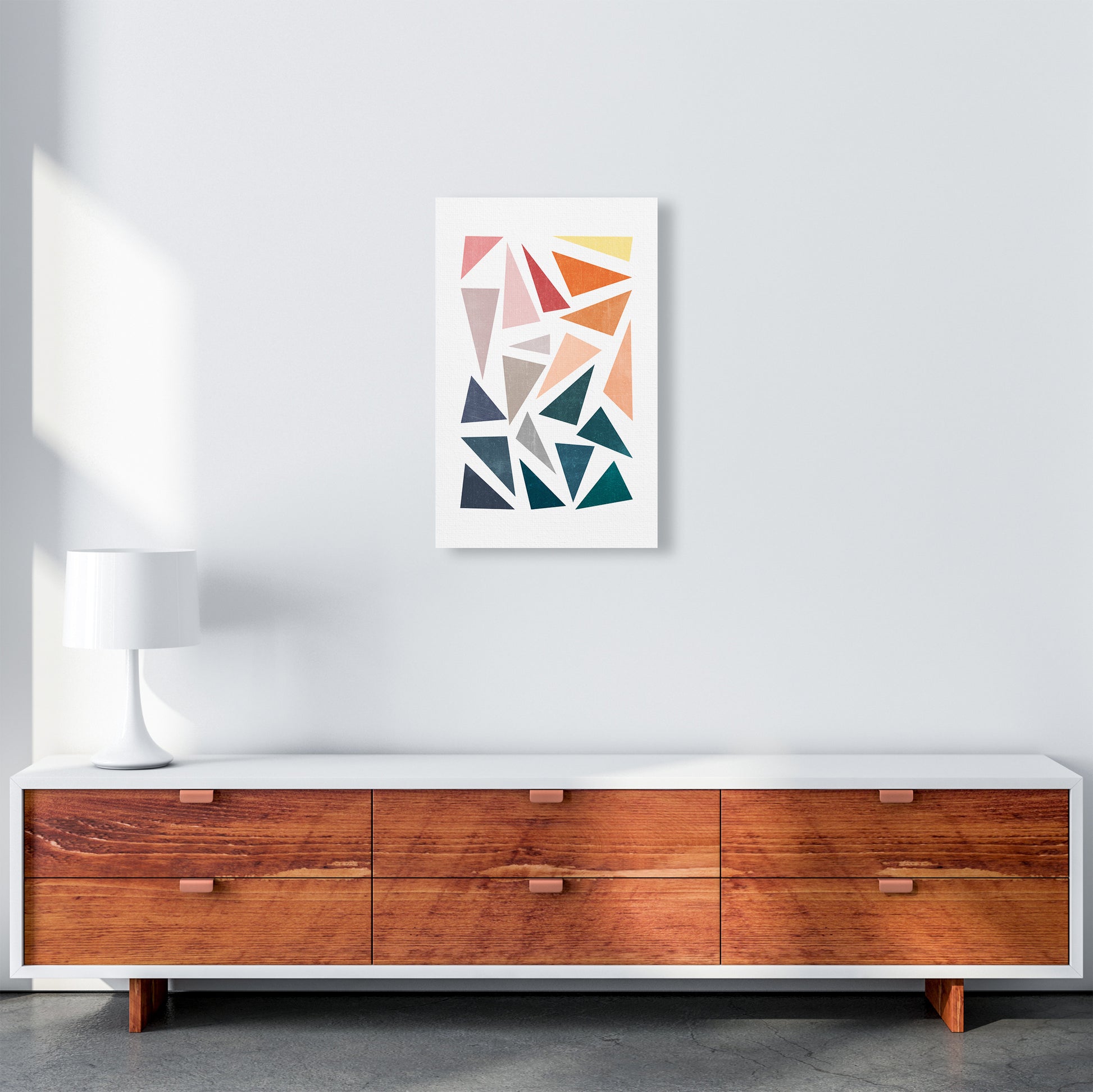 Abstract Colorful Geometric Prints Original A3 Canvas