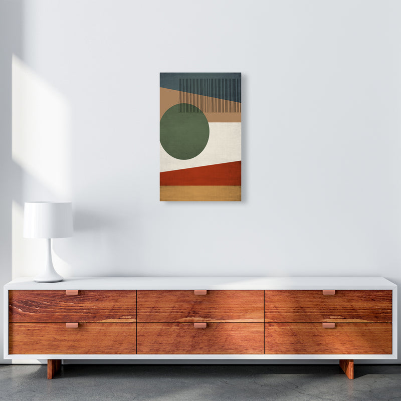 Abstract Wall Art Earth Tones A3 Canvas
