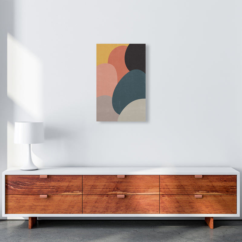 Colorful Abstract Shapes Original A3 Canvas