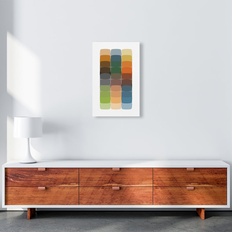 Colorful Rainbow Abstract Original A3 Canvas