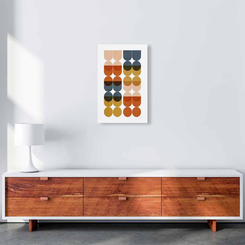 Mid Century Modern Colorful Original A3 Canvas