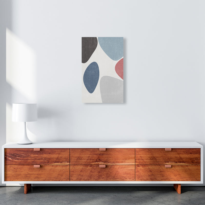 Blues Abstract Wall Art Original A3 Canvas
