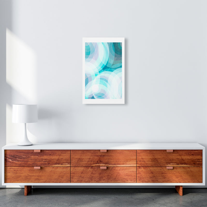 Colorful Purple and Blue Abstract A3 Canvas