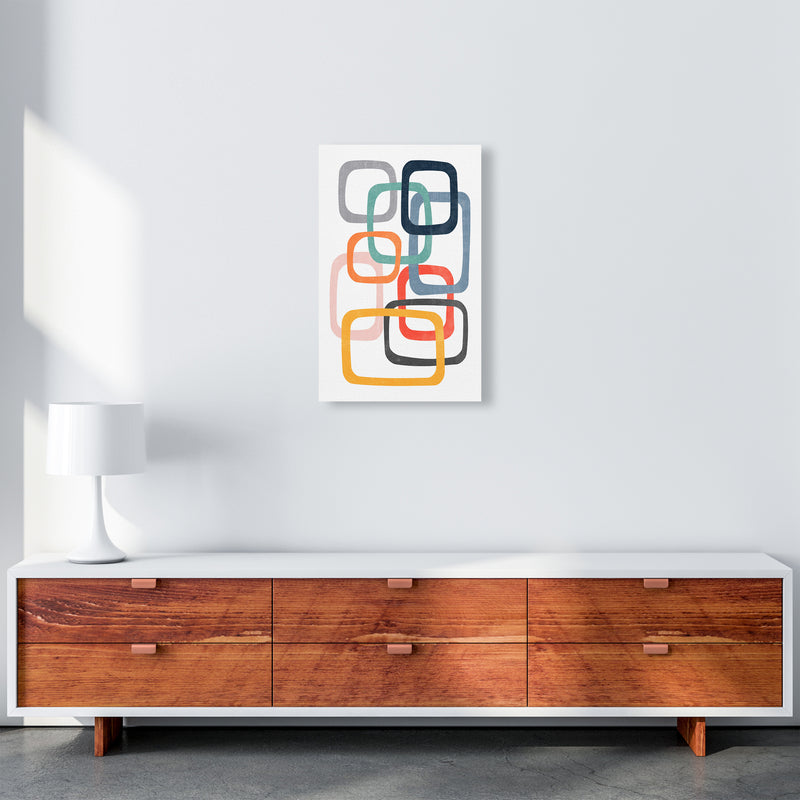 Abstract Mid Modern Pair A A3 Canvas