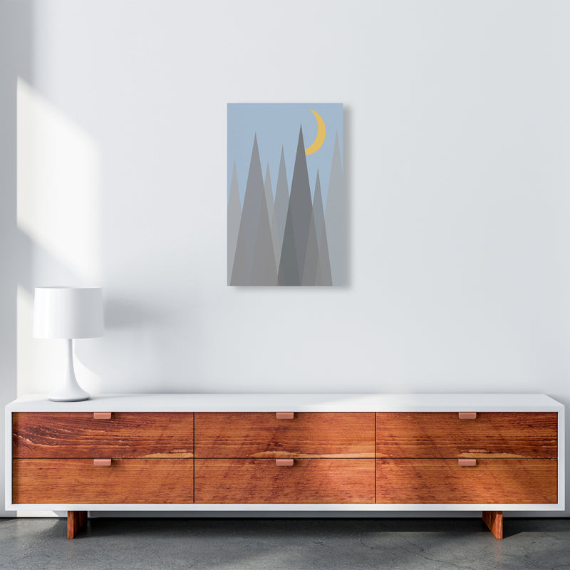 Day and Night Nursery Mid Century Modern Art Prints Night B A3 Canvas