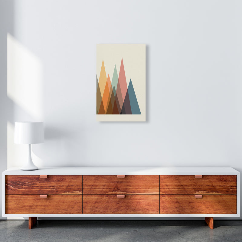 Mid Century Abstract Pair B Original A3 Canvas