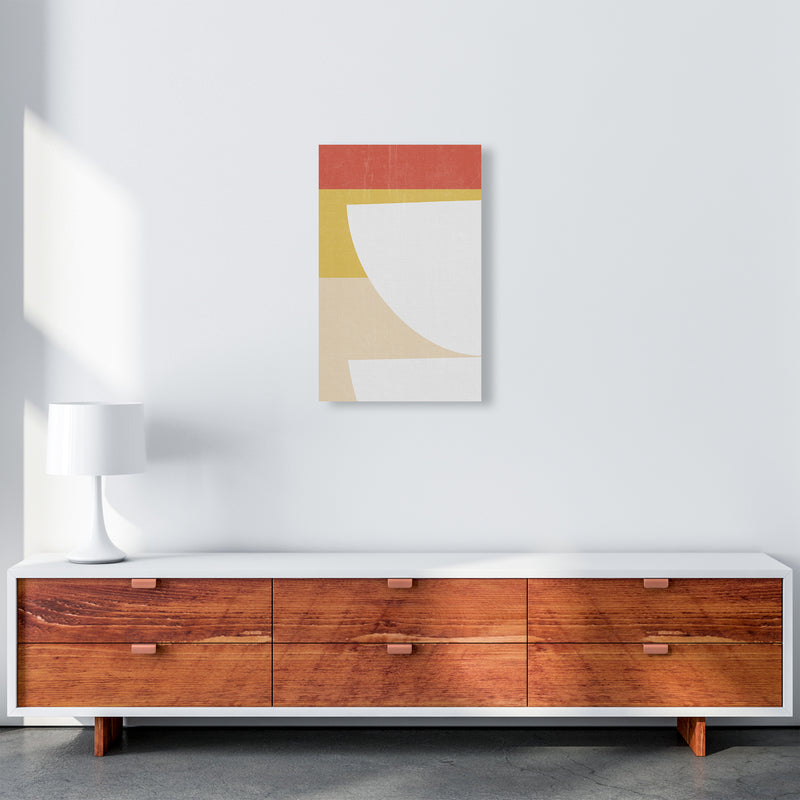 Colourful Mid Century Modern Print B A3 Canvas