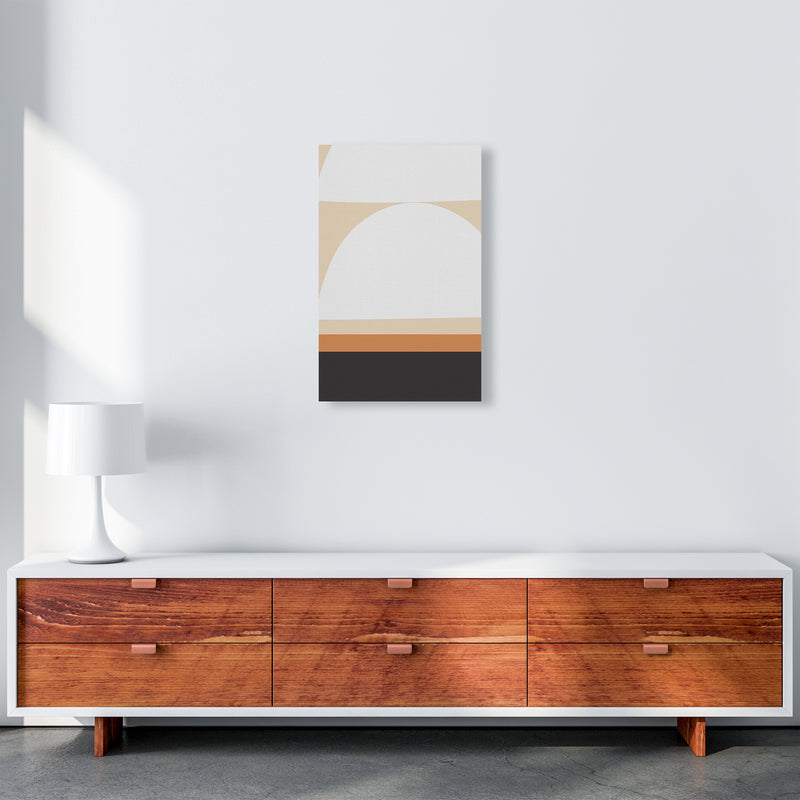 White Abstract Shapes A Original A3 Canvas